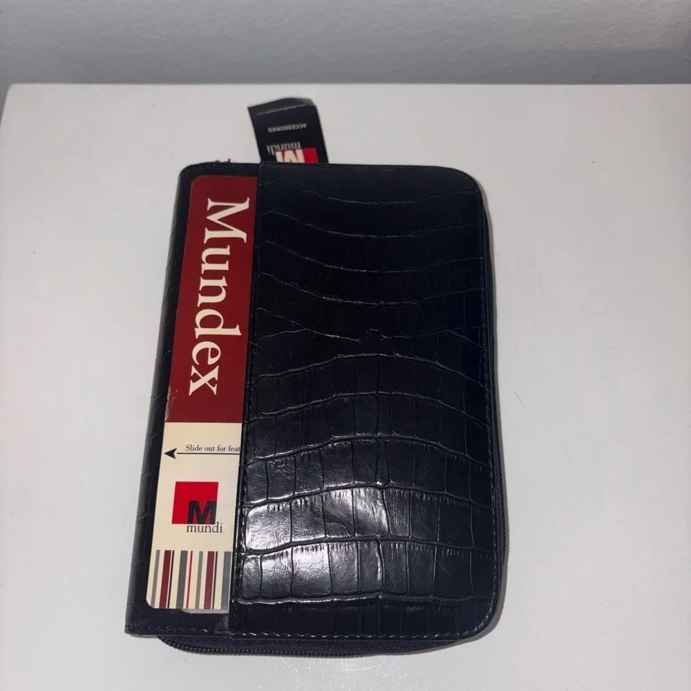 Vintage Mundi Mundex Daily Planner Organizer Wallet NWT